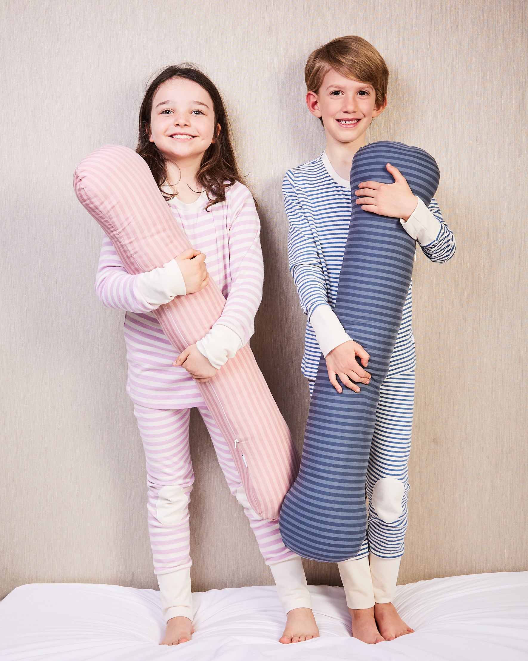 Kids happy with their weighted pillow